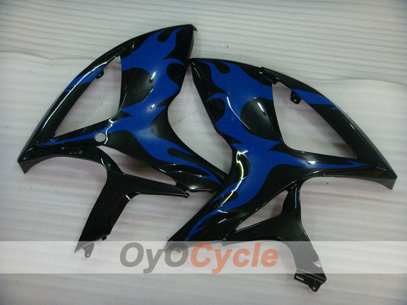 Injection Fairing kit for 06-07 GSX R750 - Blue, Black - Flame #OYO87901292