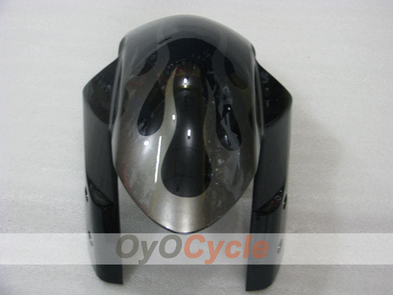 Injection Fairing kit for 06-07 GSX R600 - Black, Silver - Flame #OYO87901502
