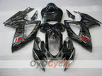 Injection Fairing kit for 06-07 GSX R600 - Black, Silver - Flame #OYO87901502