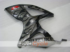 Injection Fairing kit for 06-07 GSX R600 - Black, Silver - Flame #OYO87901502