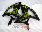 Injection Fairing kit for 06-07 GSX R600 - Yellow, Black - Flame #OYO87901504
