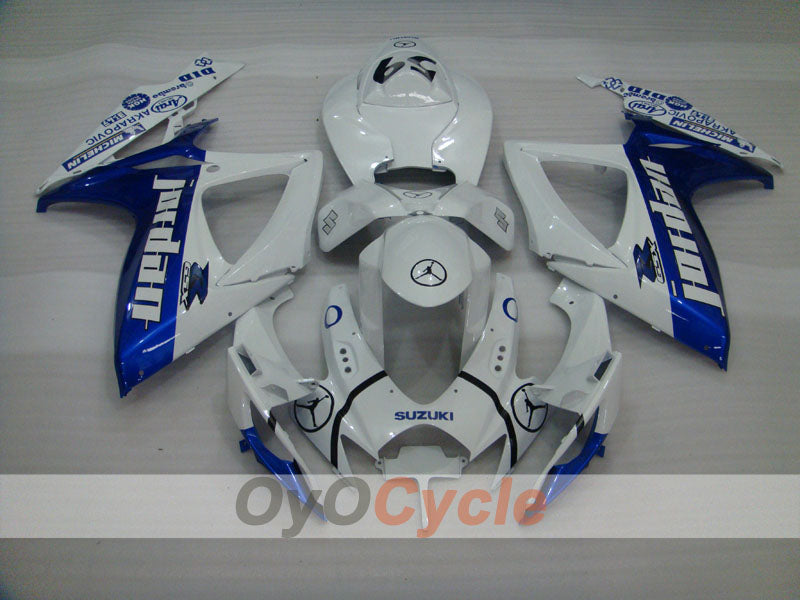 Injection Fairing kit for 06-07 GSX R600 - Blue, White - Jordan #OYO87901507