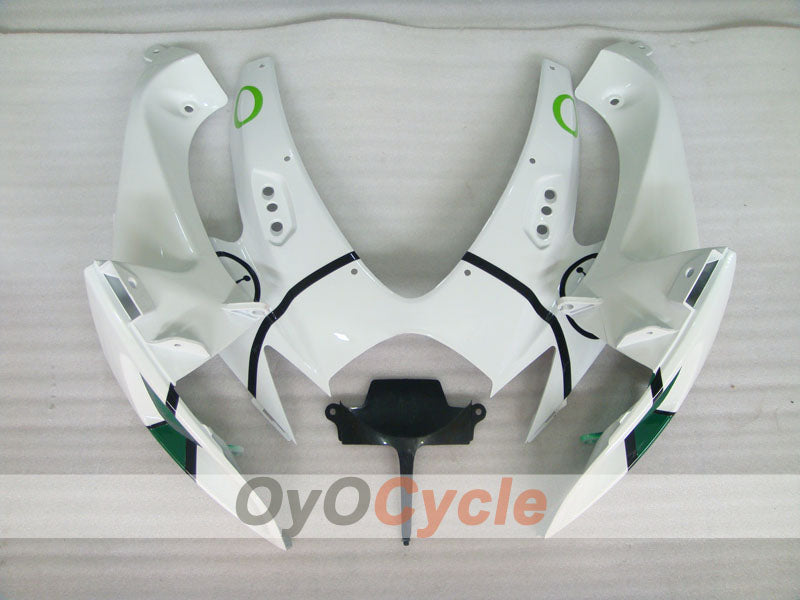 Injection Fairing kit for 06-07 GSX R600 - Green, White - Jordan #OYO87901508