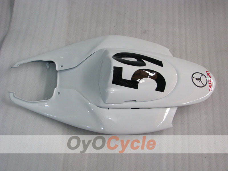 Injection Fairing kit for 06-07 GSX R600 - Red, White - Jordan #OYO87901510
