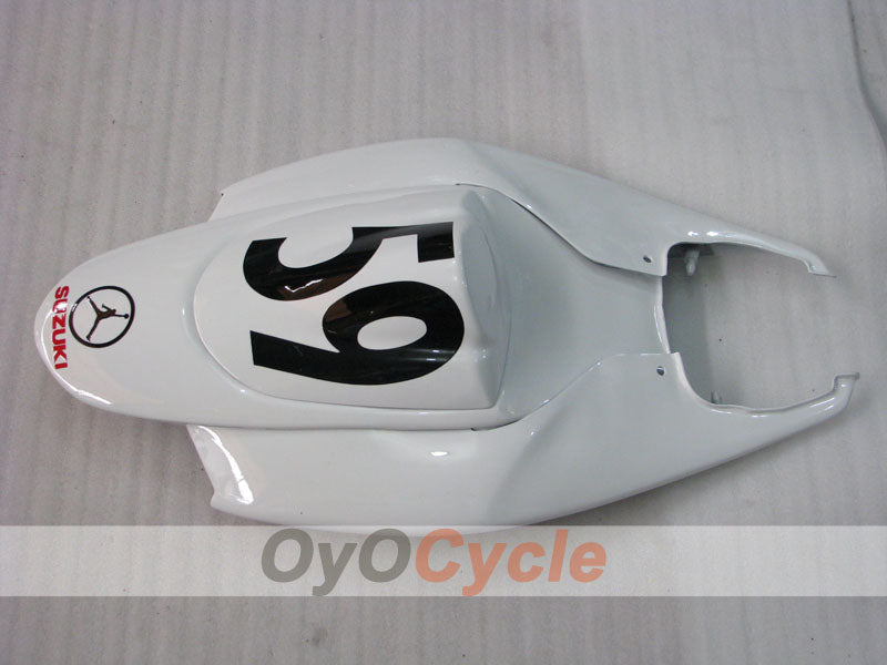 Injection Fairing kit for 06-07 GSX R600 - Red, White - Jordan #OYO87901510