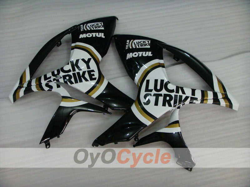 Injection Fairing kit for 06-07 GSX R750 - White, Black - Lucky Strike #OYO87901308