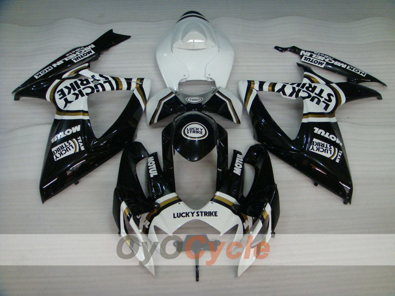 Injection Fairing kit for 06-07 GSX R750 - White, Black - Lucky Strike #OYO87901308 Secondary image