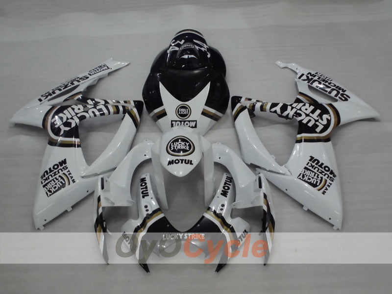 Injection Fairing kit for 06-07 GSX R600 - White, Black - Lucky Strike, MICHELIN, MOTUL #OYO87901517 Secondary image