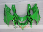 Injection Fairing kit for 04-05 NINJA ZX-10R - Green, Black - Flame #OYO87901536