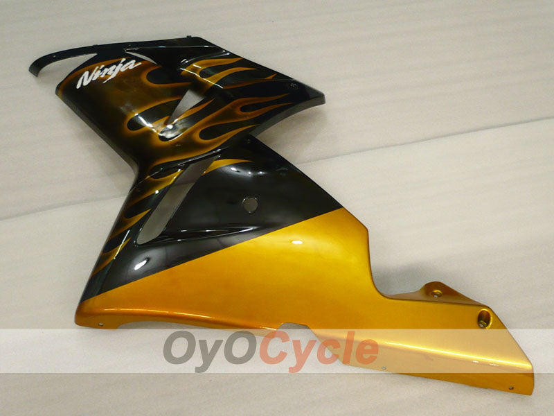 Injection Fairing kit for 04-05 NINJA ZX-10R - Black, Brown - Flame #OYO87901538