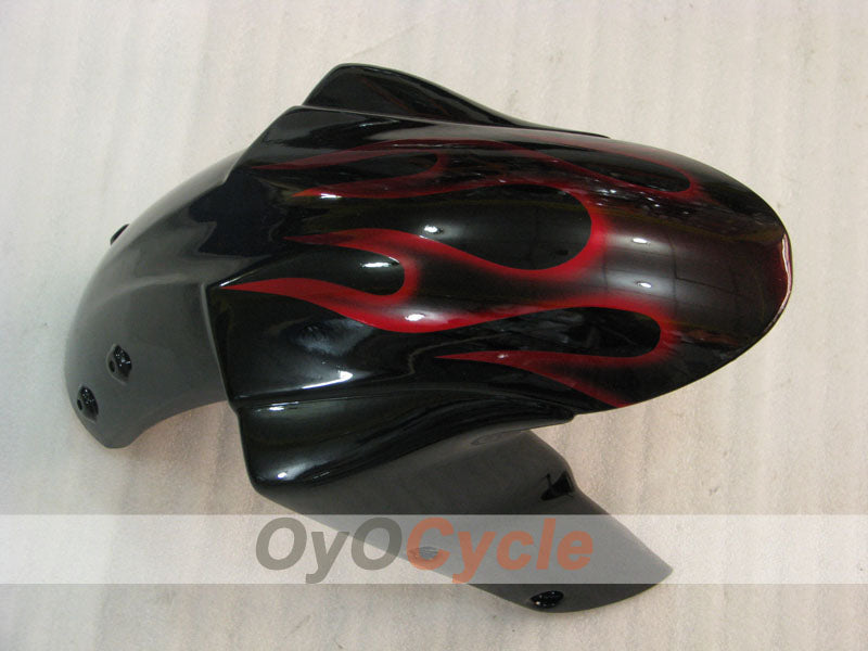 Injection Fairing kit for 04-05 NINJA ZX-10R - Red, Black - Flame #OYO87901540