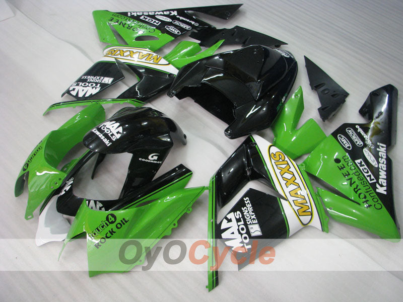 Injection Fairing kit for 04-05 NINJA ZX-10R - Green, Black - MAXXIS #OYO87901543 Secondary image