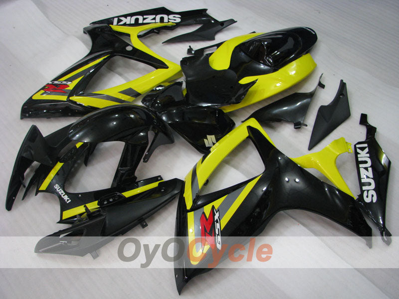 Injection Fairing kit for 06-07 GSX R600 - Yellow, Black - Factory Style #OYO87901556