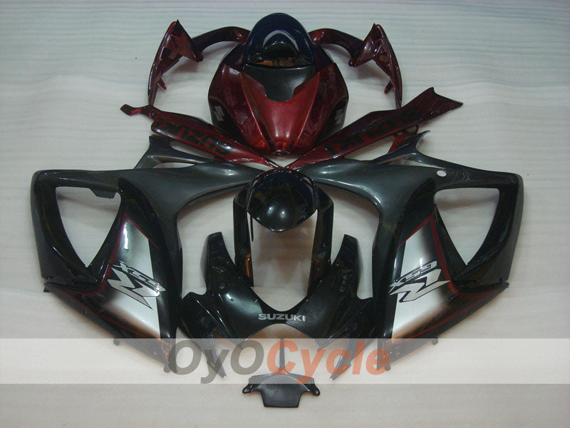 Injection Fairing kit for 06-07 GSX R750 - Red, Black - Factory Style #OYO87901340