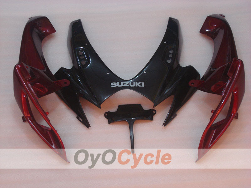 Injection Fairing kit for 06-07 GSX R750 - Red, Black - Factory Style #OYO87901340