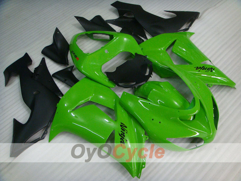 Injection Fairing kit for 06-07 NINJA ZX-10R - Green, Black - Factory Style #OYO87901584 Secondary image