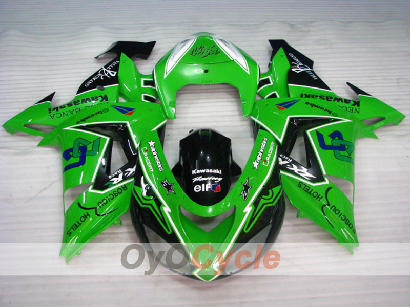 Injection Fairing kit for 06-07 NINJA ZX-10R - Green, Black - Factory Style #OYO87901589 Secondary image