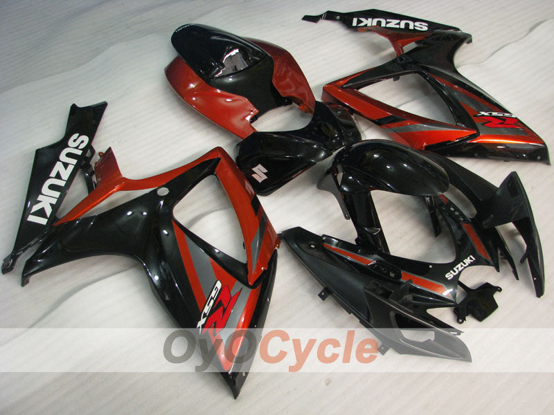 Injection Fairing kit for 06-07 GSX R600 - Red, Black - Factory Style #OYO87901592