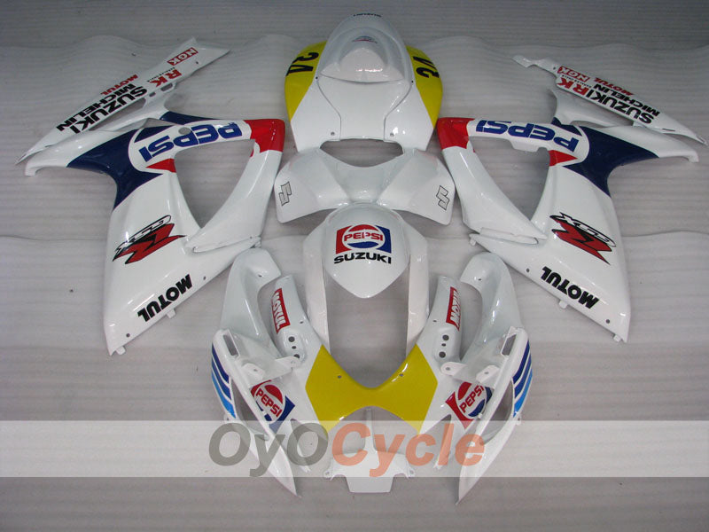 Injection Fairing kit for 06-07 GSX R600 - Yellow, White - MICHELIN, MOTUL, PEPSI #OYO87901596 Secondary image
