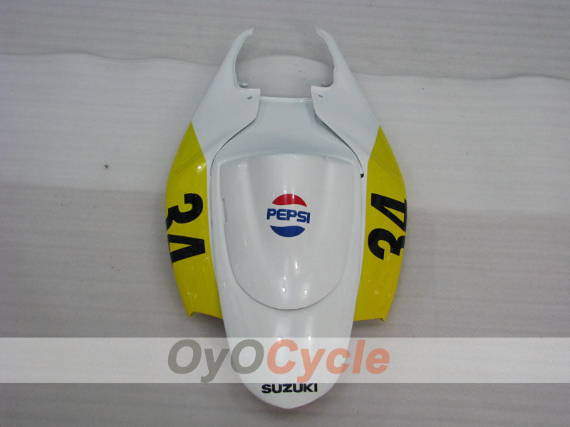 Injection Fairing kit for 06-07 GSX R600 - Yellow, White - MICHELIN, MOTUL, PEPSI #OYO87901596