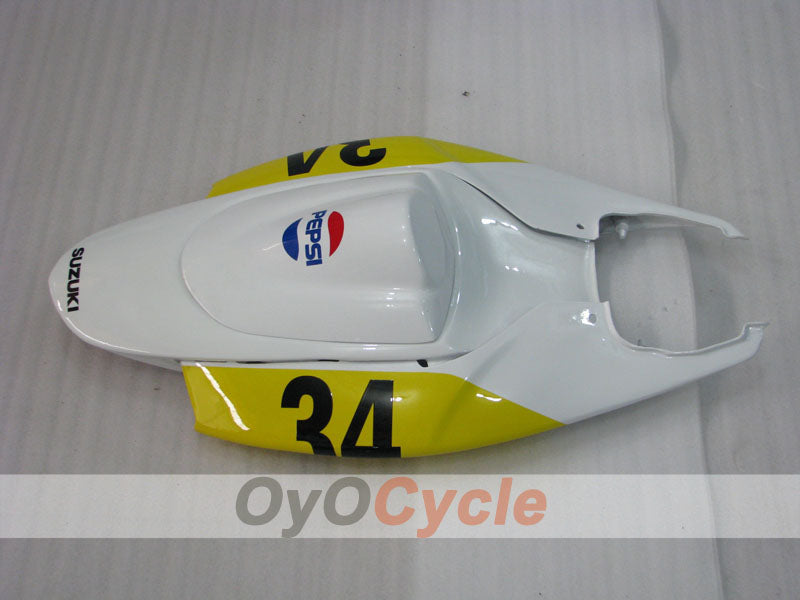 Injection Fairing kit for 06-07 GSX R600 - Yellow, White - MICHELIN, MOTUL, PEPSI #OYO87901596