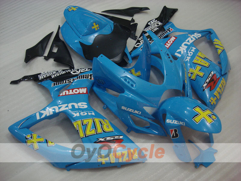 Injection Fairing kit for 06-07 GSX R600 - Blue, Black - MOTUL, Rizla+ #OYO87901603 Main image