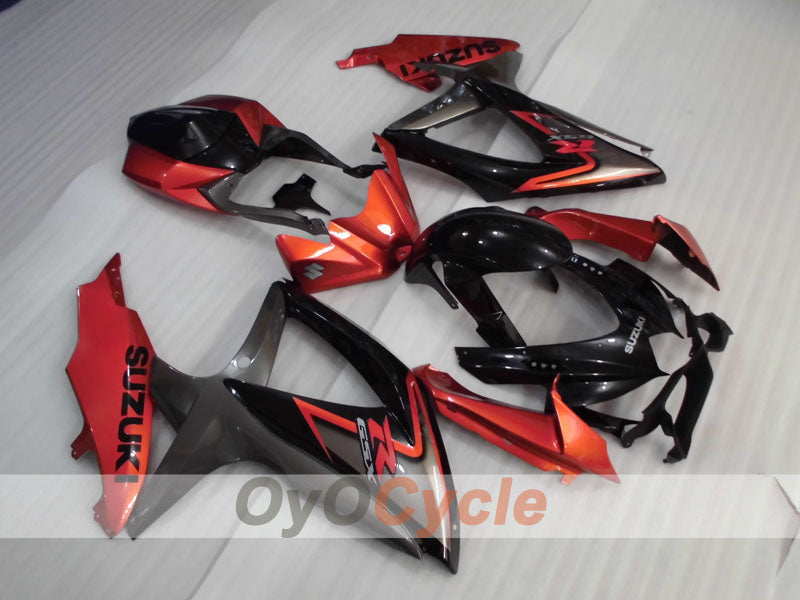 Injection Fairing kit for 08-10 GSX R750 - Red, Black - Factory Style #OYO87901398 Main image