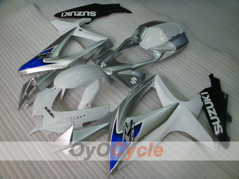 Injection Fairing kit for 08-10 GSX R600 - White, Black - Factory Style #OYO87901656