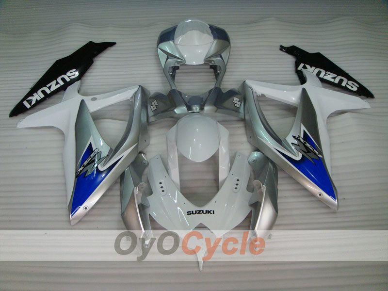 Injection Fairing kit for 08-10 GSX R600 - White, Black - Factory Style #OYO87901656