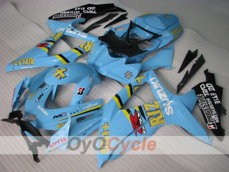 Injection Fairing kit for 08-10 GSX R600 - Blue, Black - Rizla+ #OYO87901674 Secondary image