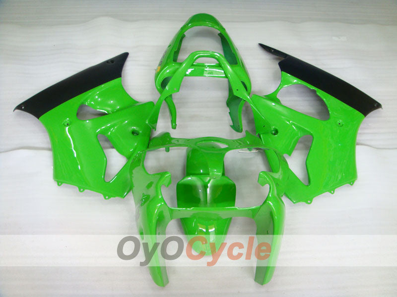 Injection Fairing kit for 00-02 NINJA ZX-6R - Green, Black - Factory Style #OYO87901692