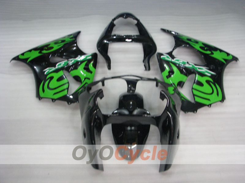 Injection Fairing kit for 00-02 NINJA ZX-6R - Green, Black - Factory Style #OYO87901704 Secondary image