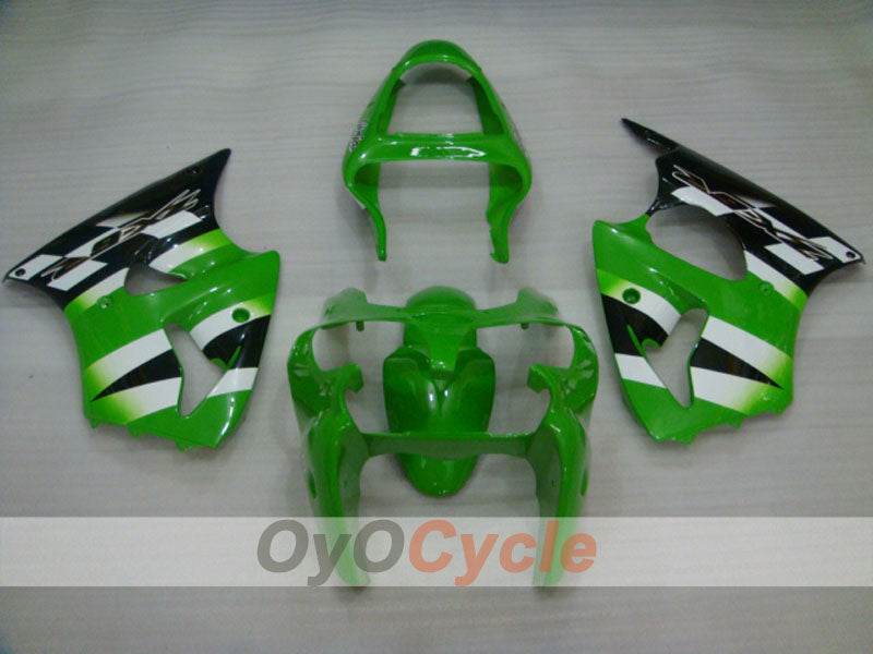Injection Fairing kit for 00-02 NINJA ZX-6R - Green, White - Factory Style #OYO87901706 Secondary image