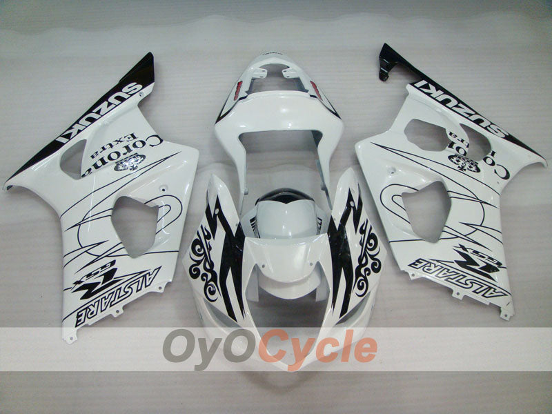 Injection Fairing kit for 03-04 GSX R1000 - White, Black - Corona #OYO87901727