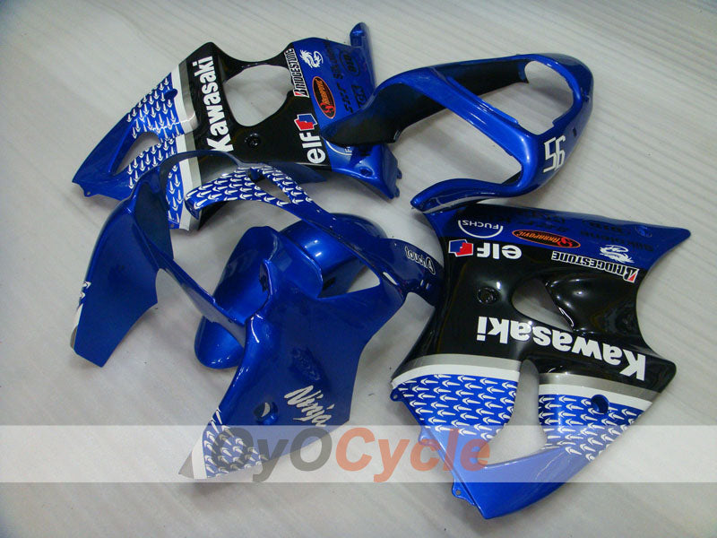 Injection Fairing kit for 00-02 NINJA ZX-6R - Blue, Black - Nakano #OYO87901732