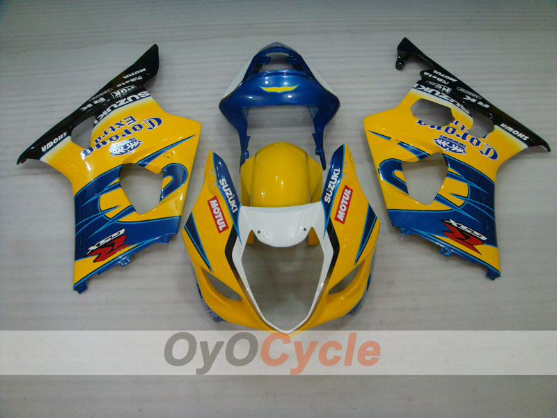 Injection Fairing kit for 03-04 GSX R1000 - Yellow, Blue - Corona #OYO87901823