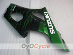 Injection Fairing kit for 03-04 GSX R1000 - Green, Black - Flame #OYO87901829