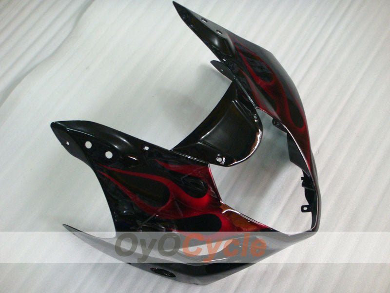Injection Fairing kit for 03-04 GSX R1000 - Red, Black - Flame #OYO87901833