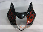 Injection Fairing kit for 03-04 GSX R1000 - Red, Black - Flame #OYO87901834