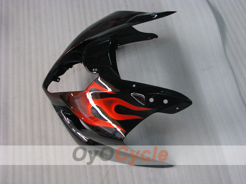 Injection Fairing kit for 03-04 GSX R1000 - Red, Black - Flame #OYO87901834