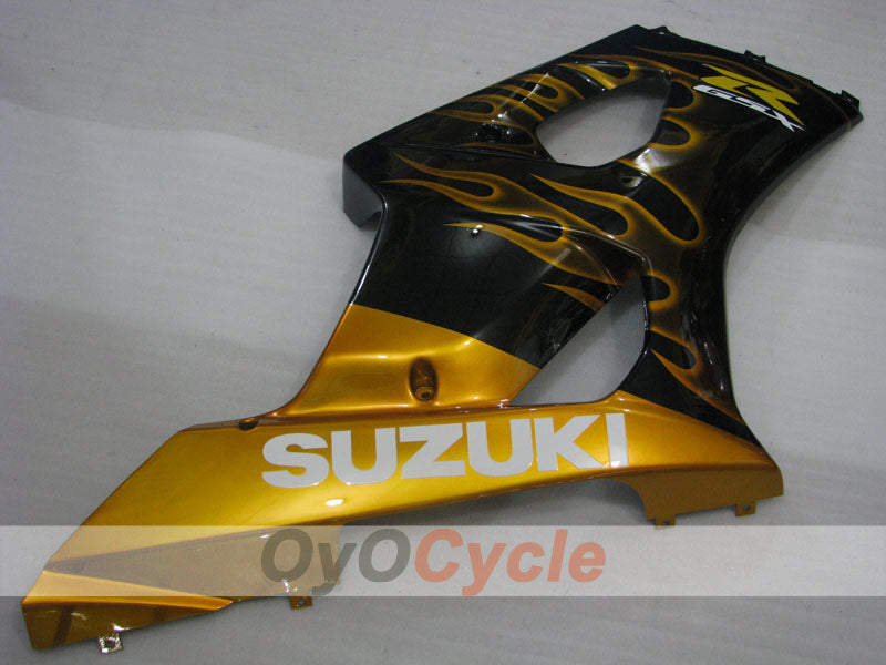 Injection Fairing kit for 03-04 GSX R1000 - Yellow, Black - Flame #OYO87901835