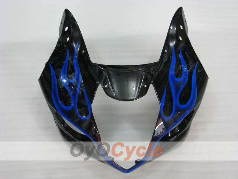 Injection Fairing kit for 03-04 GSX R1000 - Blue, Black - Flame #OYO87901837