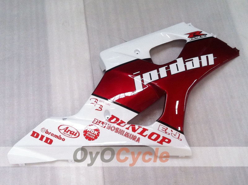 Injection Fairing kit for 03-04 GSX R1000 - Red, White - Jordan #OYO87901839
