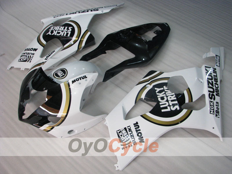 Injection Fairing kit for 03-04 GSX R1000 - White, Black - Lucky Strike #OYO87901840 Secondary image