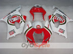 Injection Fairing kit for 03-04 GSX R1000 - Red, White - Lucky Strike #OYO87901843