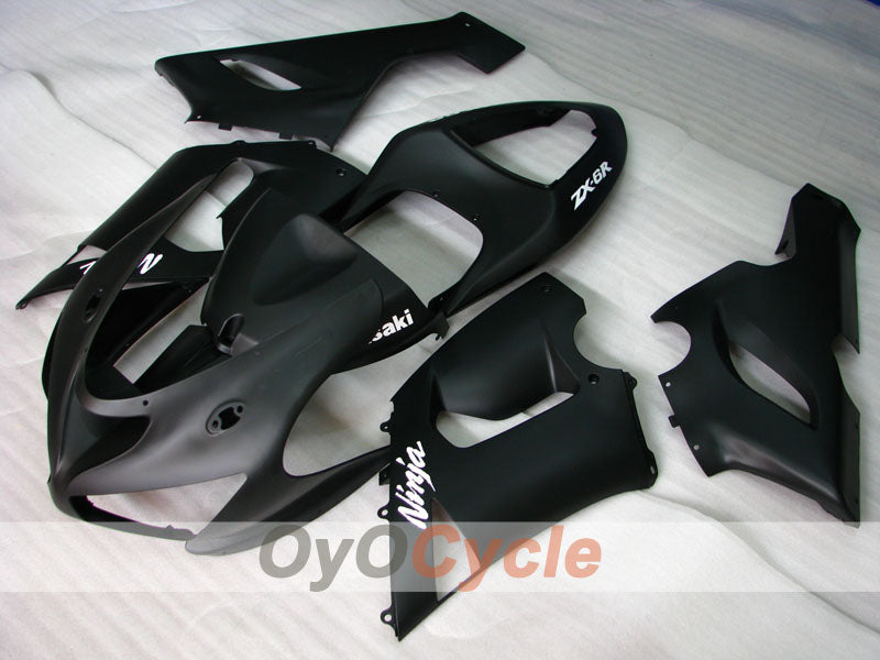Injection Fairing kit for 05-06 NINJA ZX-6R - Black, Matte - Factory Style #OYO87901849 Main image