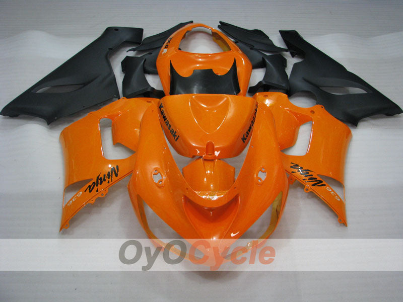 Injection Fairing kit for 05-06 NINJA ZX-6R - Orange, Black - Factory Style #OYO87901856 Secondary image