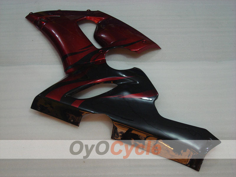 Injection Fairing kit for 05-06 NINJA ZX-6R - Red, Black - Flame #OYO87901867