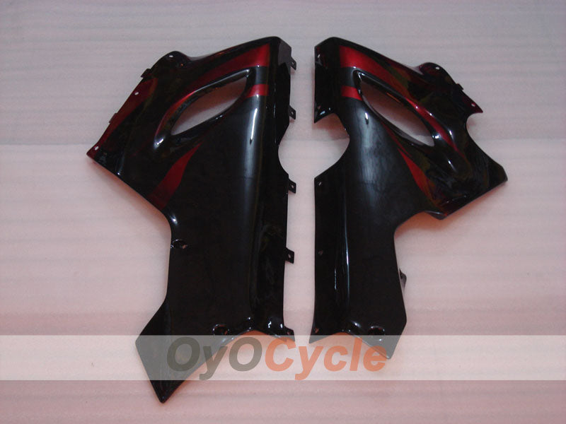 Injection Fairing kit for 05-06 NINJA ZX-6R - Red, Black - Flame #OYO87901867