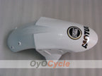 Injection Fairing kit for 05-06 NINJA ZX-6R - White, Black - Lucky Strike #OYO87901871